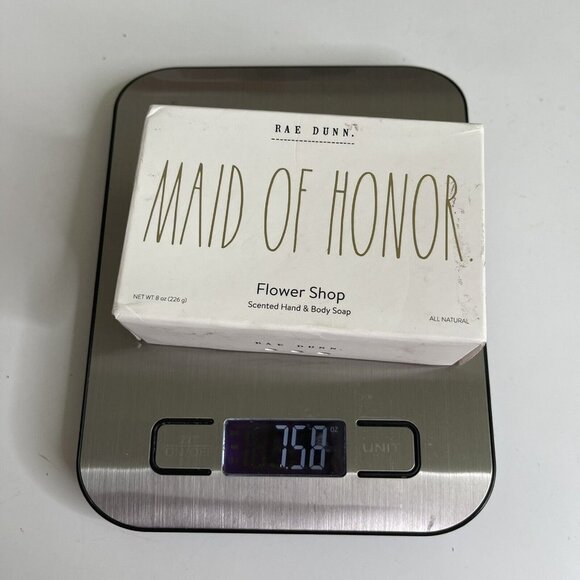 Rae Dunn Flower Shop Soap Bar "MAID OF HONOR" Scented Hand & Body Soap -8oz - Picture 6 of 6